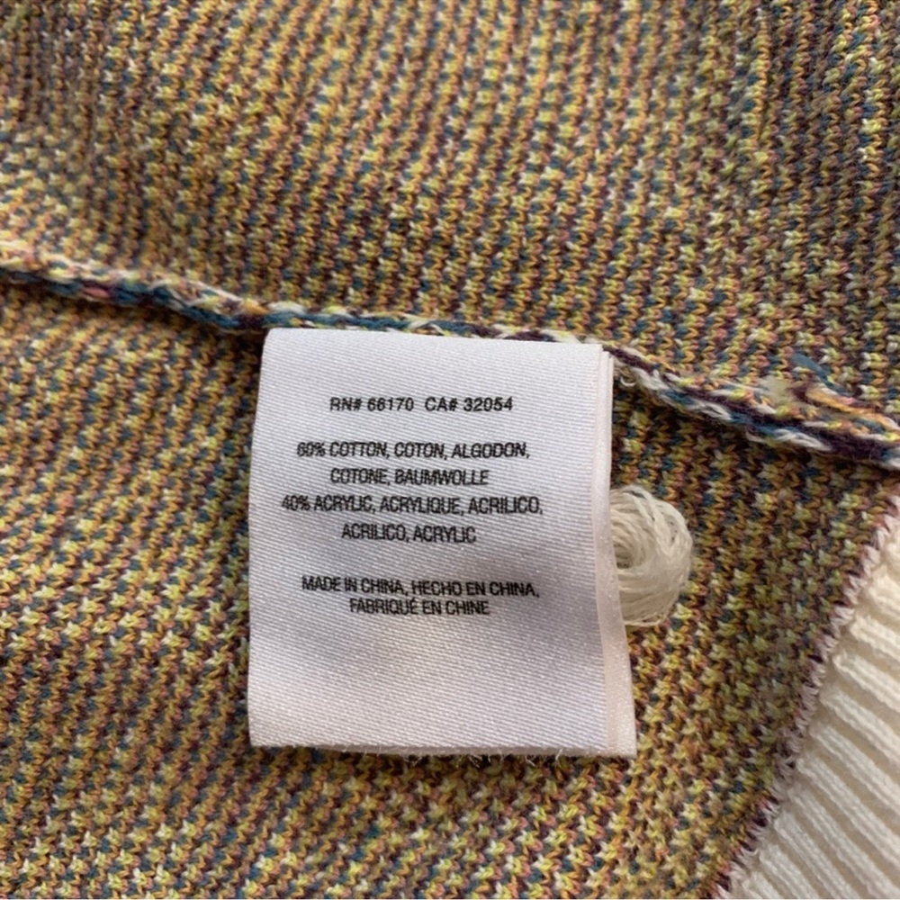 Anthropologie Bricolage Oversized Long Multi-Print Multi-Colored Cardigan - Picture 11 of 12
